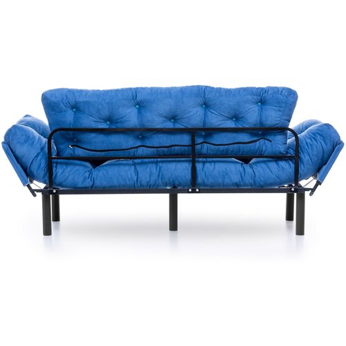 Nitta Triple - Blue Blue 3-Seat Sofa-Bed slika 10
