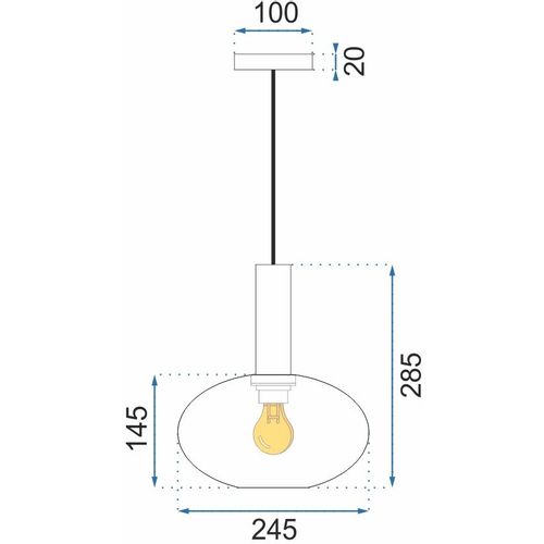 TOOLIGHT Stropna viseća staklena svjetiljka Zelena APP465-1CP slika 13