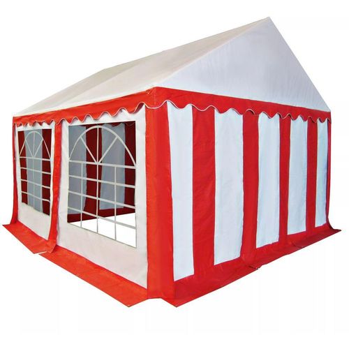Vrtni šator od PVC-a 3 x 4 m crveno-bijeli slika 5