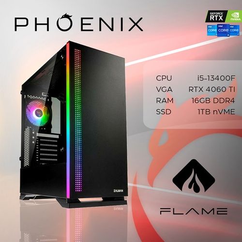 Računalo Phoenix FLAME Y-528 Intel i5-13400F/16GB DDR5/NVMe SSD 1TB/VGA RTX4060 TI/NoOS slika 1