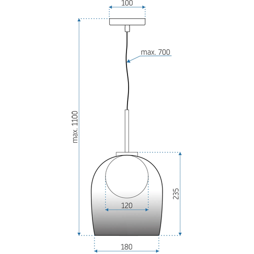 TOOLIGHT Viseća svjetiljka APP1026-1CP slika 2