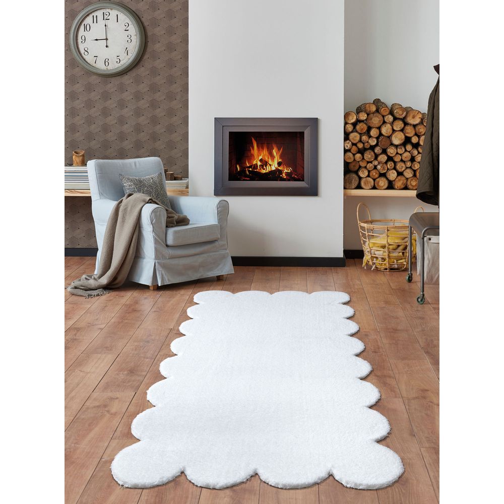 Tepih za hodnik Laser Plush – bijeli (80 x 150 cm) slika 1