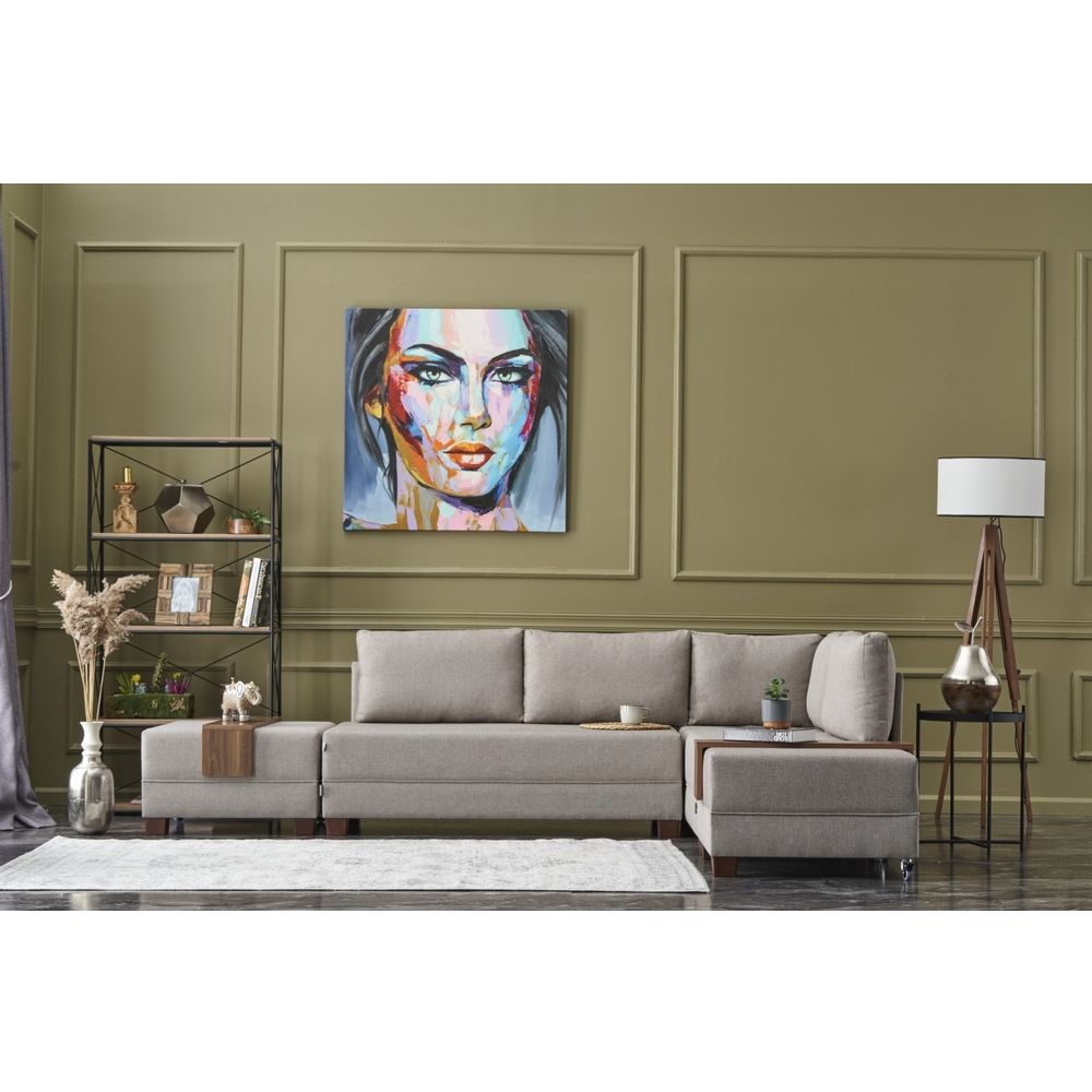 Ugaona Sofa na Razvlačenje 'Fly Right' - Cream Cream slika 1