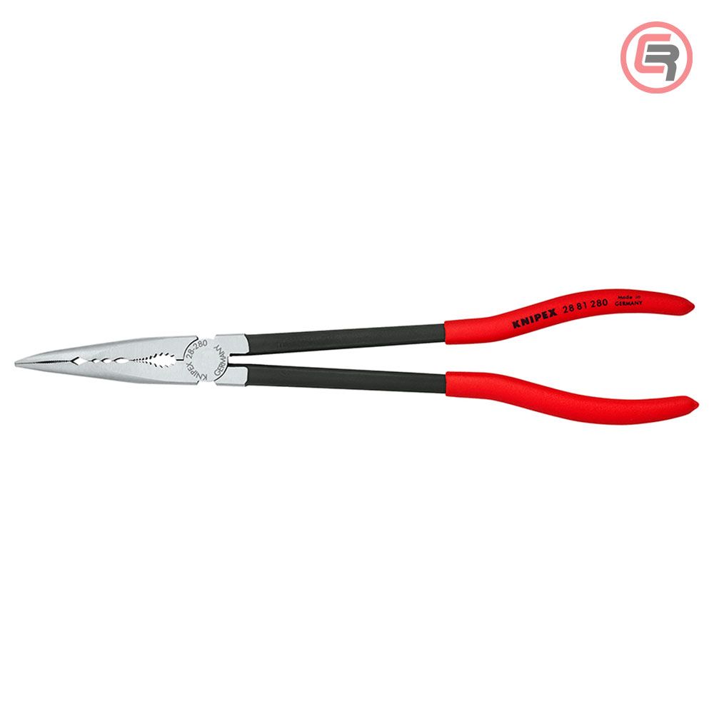 Knipex Kliješta Poluokrugla Špicasta Kriva 280 mm Mehaničarska – 28 81 280 slika 2