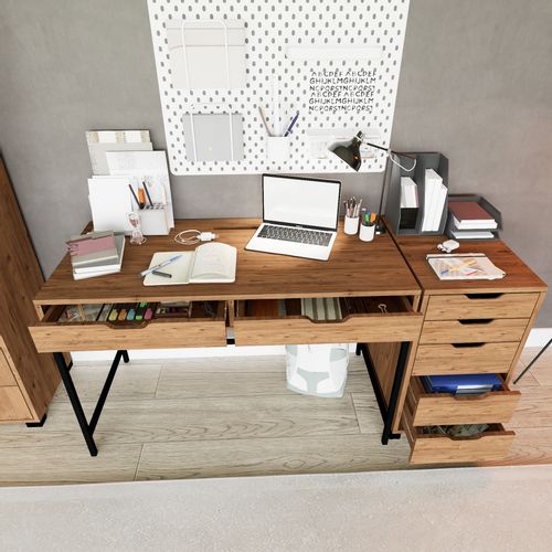 Atlas 1600-59 Atlantic Pine Study Desk slika 7