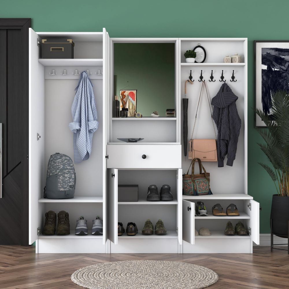 Hall Stand M3 - 1559, Bijela Boja slika 3