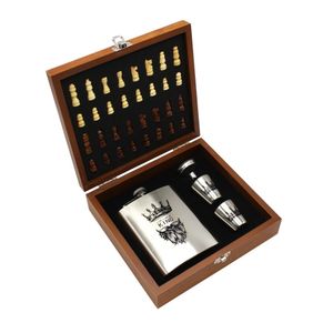 Poklon set šah, ploska 240 ml, 2 čašice, lijevak, model: 913-1971