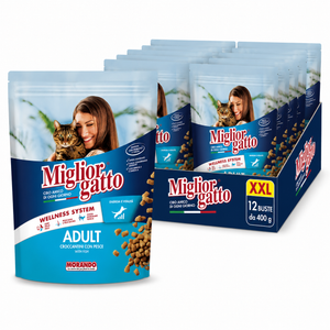 Miglior suha hrana za mačke, Riba, 12x400 g, XXL
