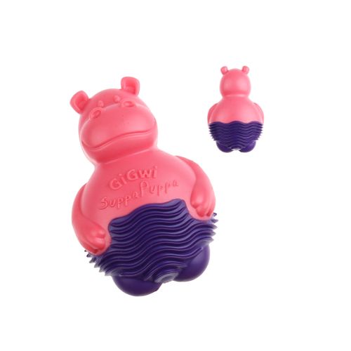 GiGwi igračka za pse Suppa Puppa Hippo Pink - Ljubičasti 9 cm slika 1