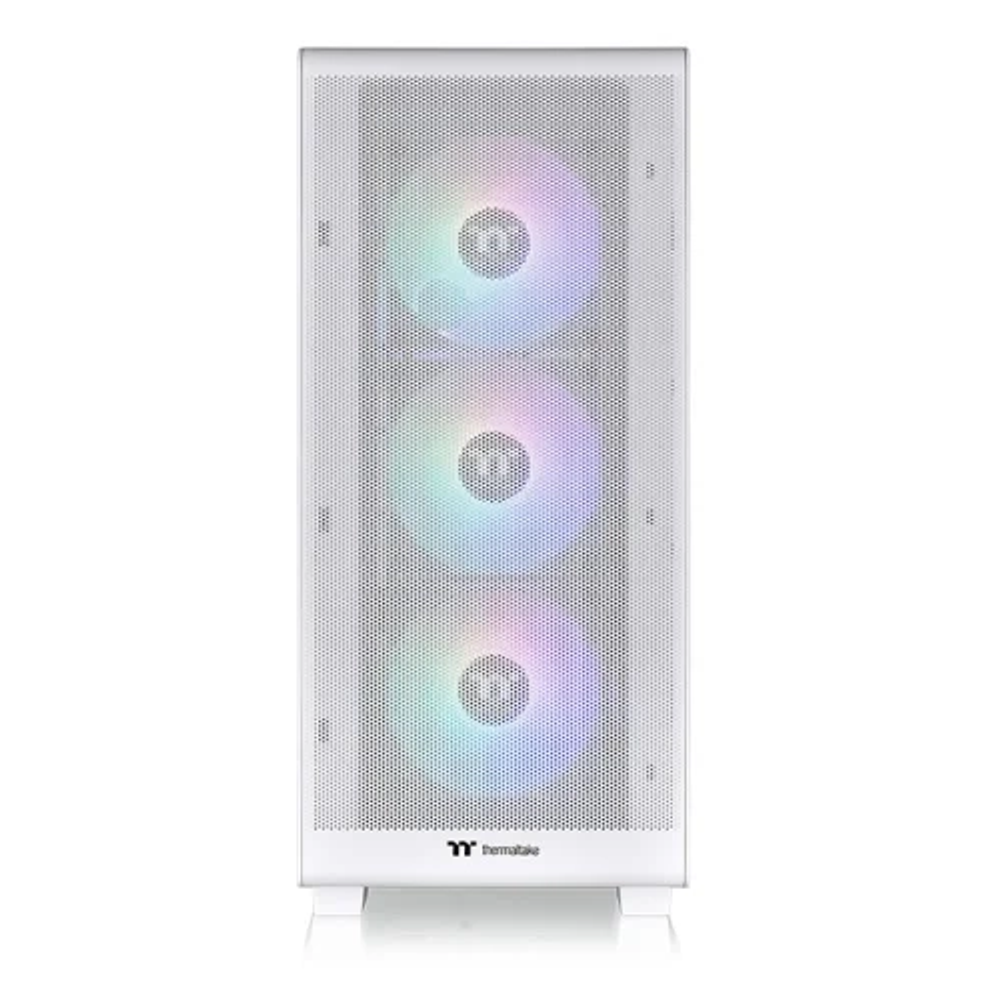 Thermaltake S250 TG ARGB SnowMid tower case, white,4x CT120 ARGB white fans slika 2