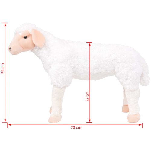 Stojeća plišana igračka ovca bijela XXL slika 25