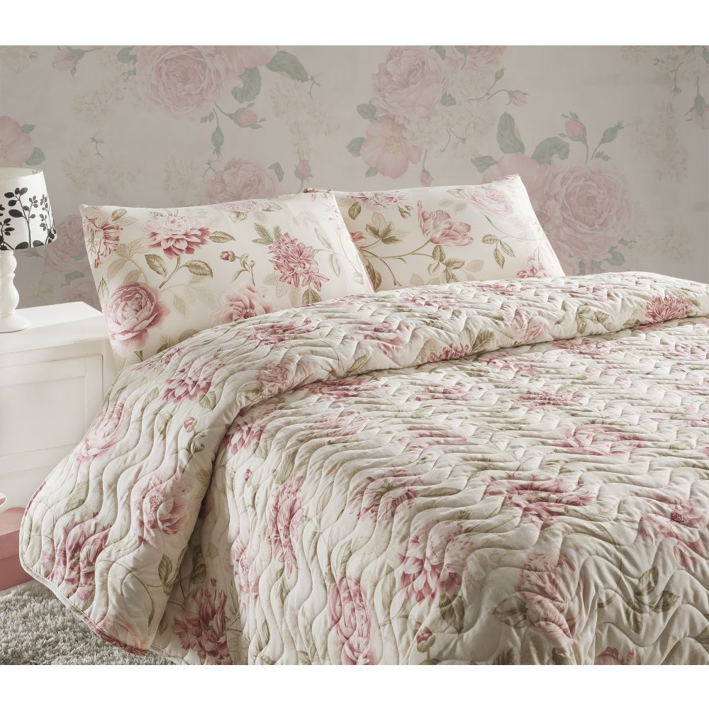 Care - Pink Pink
Ecru
Beige King Quilted Bedspread Set (FR) slika 1
