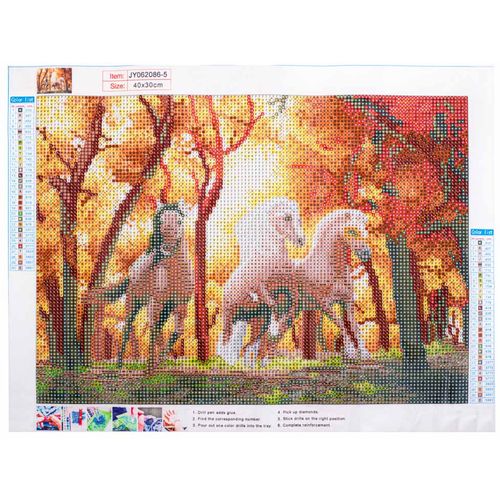 Set za izradu 5D mozaika konji u trku slika 2