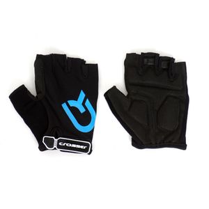 Rukavice CROSSER CR-6028 SHORT FINGER L black/blue