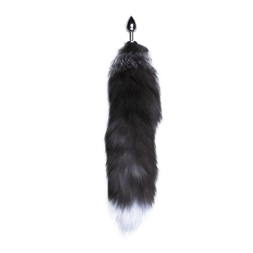 Analna kupa Alive Black & White Fox Tail L slika 2