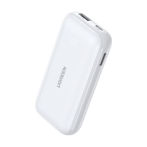 Prijenosno napajanje powerbank UGREEN, 10.000 mAh, Fast Charging, USB-C, Power Delivery do 30W, bijeli slika 1