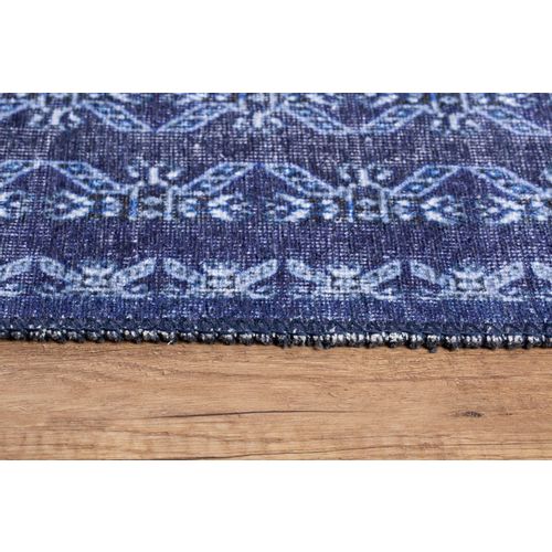 Conceptum Hypnose Blues Chenille - Tamnoplavi AL 277 Višebojni Tepih (140 x 190) slika 6