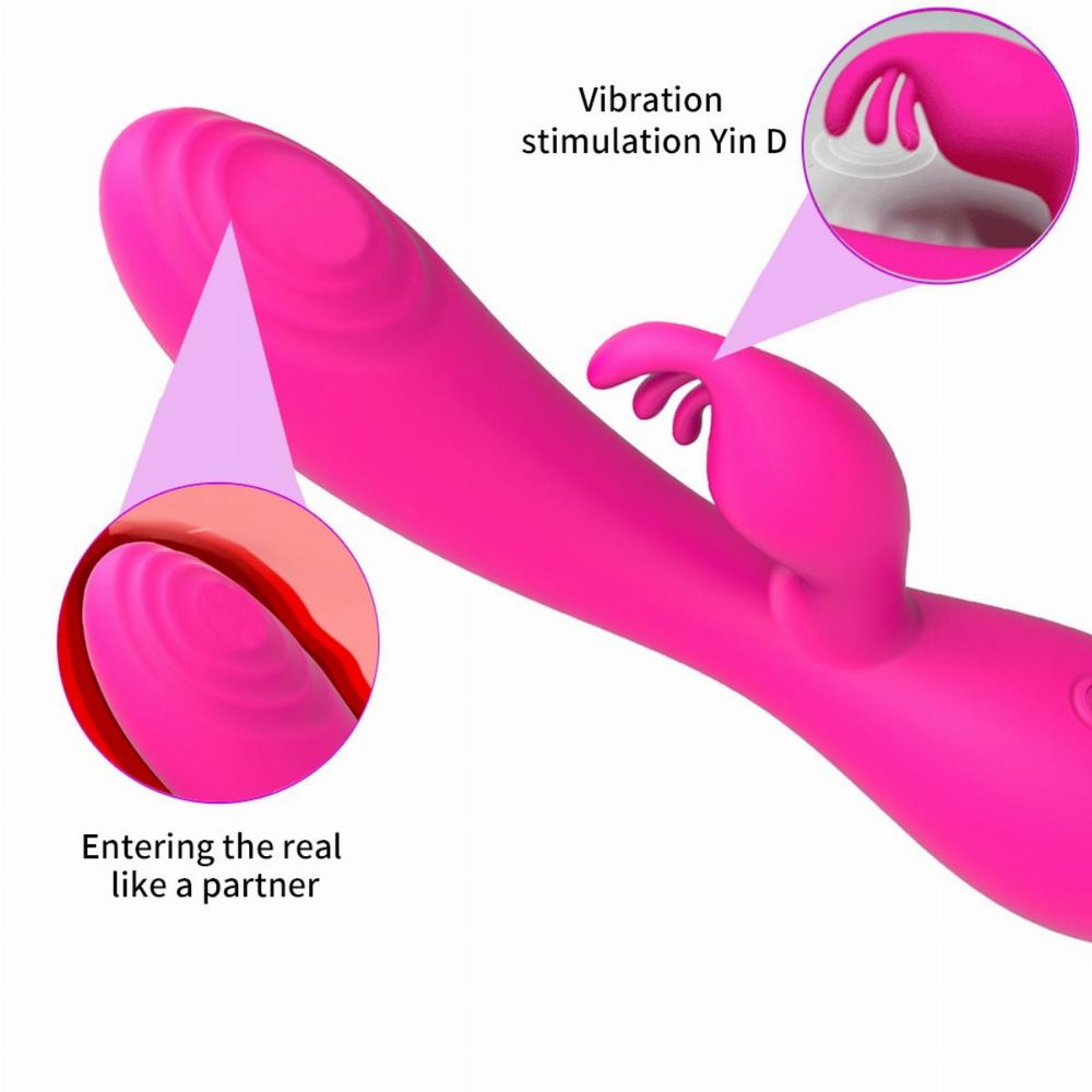 Rabbit vibrator Nalone Magic Stick, ružičasti slika 5