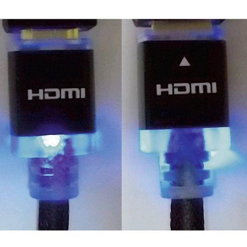 SpeaKa Professional HDMI priključni kabel HDMI A utikač, HDMI A utikač 3.00 m crna SP-7870028 audio povratni kanal (arc), pozlaćeni kontakti, obložen, s LED, Ultra HD (4K) HDMI HDMI kabel slika 2