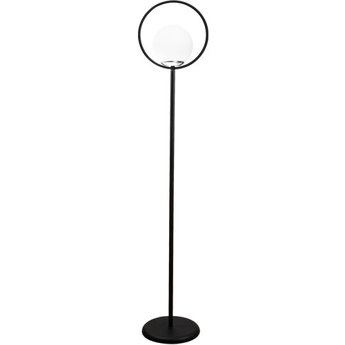 Opviq Podna lampa LIK 4071, crno- bijela, metal- staklo, 30 x 30 cm, visina 155 cm, promjer kugle 15 cm, E27 40 W, Lik - 4071 slika 1