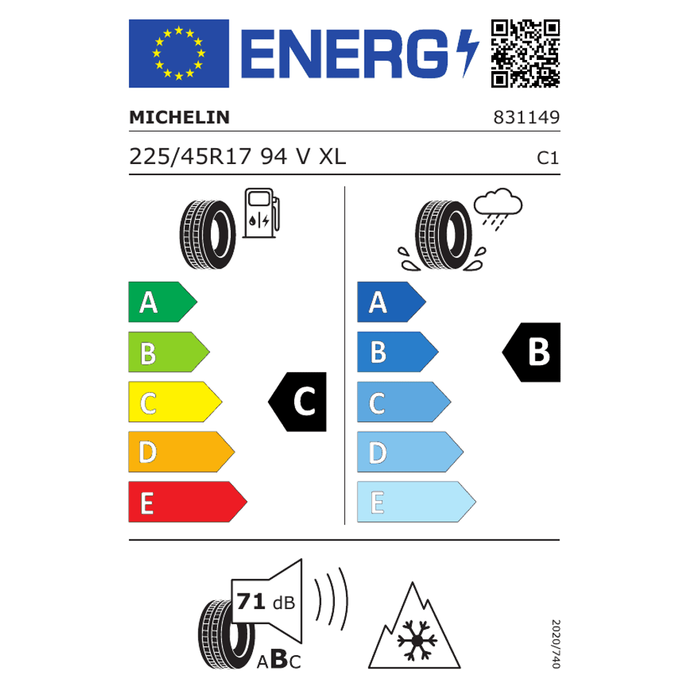 Michelin Guma 225/45r17 94v xl alpin 7 michelin
 zimske gume slika 3
