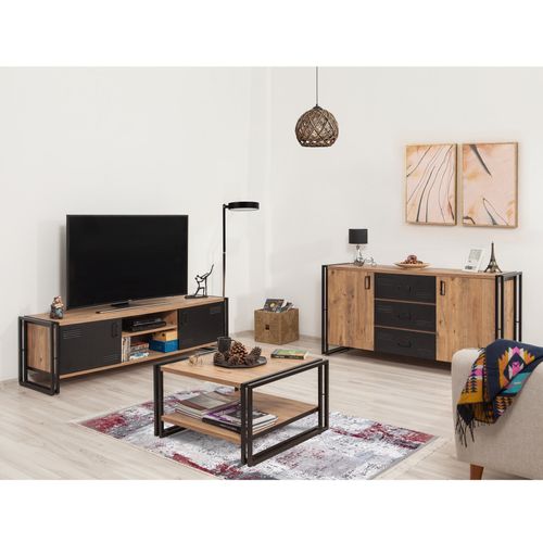 Hanah Home COSMO-TKM.1 Atlantic Pine
Black Living Room Furniture Set slika 1