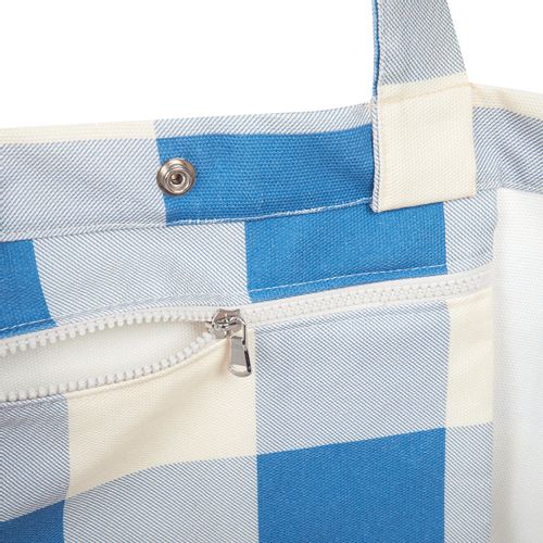 Nobodinoz Portofino Tote Torba Checks, Blue slika 5