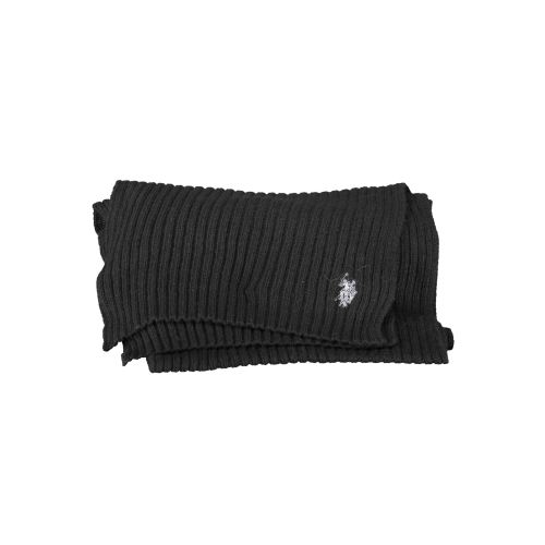 US POLO ASSN. BLACK MEN'S SCARF slika 2