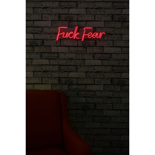 Wallity Ukrasna plastična LED rasvjeta, Fuck Fear - Red slika 11
