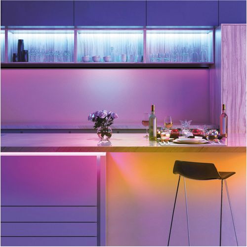 KSIX, Smart LED traka 5 metara, mogućnost rezanja, 900 lumena, RGB + CCT boje slika 3