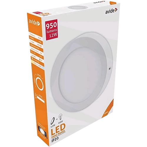 Avide plafonjera LED, 12W, 950 lm, 4000K, IP20 - ACSMNW-R-12W-ALU slika 2