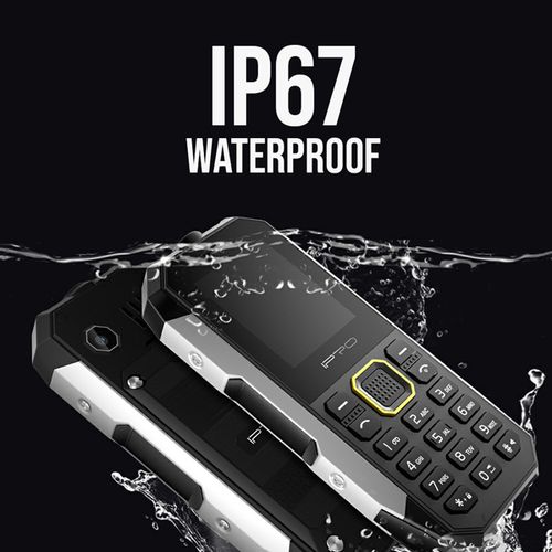 IPRO Shark II black Feature mobilni telefon 2G/GSM/DualSIM/IP67/2500mAh/32MB/Srpski slika 4
