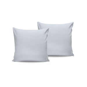 Set jastučića od satena (2 komada) De White, boje: bijela