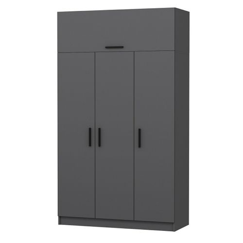 Woody Fashion Garderoba, Minar 3 Kapak 2 Çekmece 235 - Anthracite slika 6