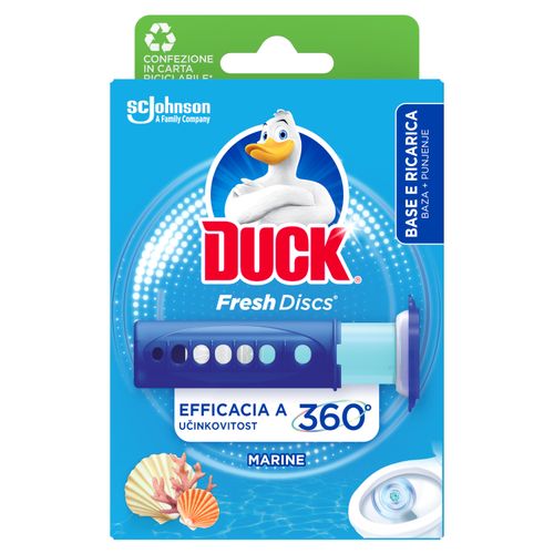 Duck® Fresh Discs gel za čišćenje i osvježavanje WC školjke miris marine slika 1