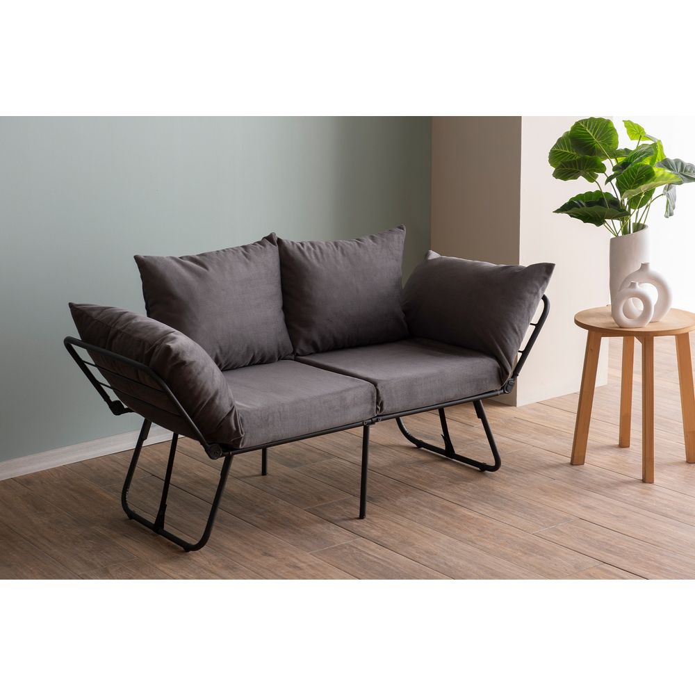 Viper 2-Sjedalni - Siva Sofa na Razvlačenje slika 2
