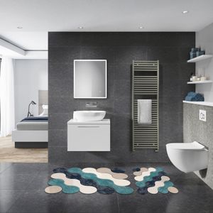 Set Kupatilskih Podmetača Plave Boje (2 Komada) - 21011715MA