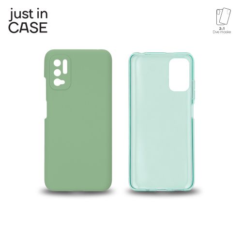 2u1 Extra case MIX paket ZELENI za Redmi Note 10 5G slika 2