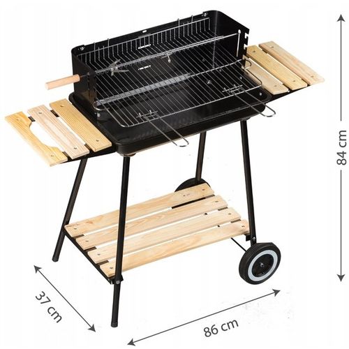 Vrtni roštilj s podesivom rešetkom slika 5
