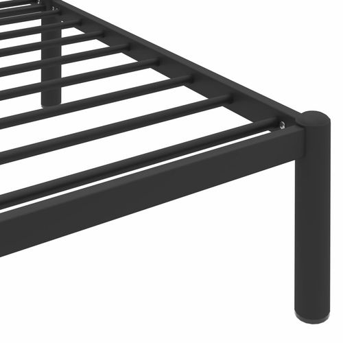 Okvir za krevet crni metalni 90 x 200 cm slika 6