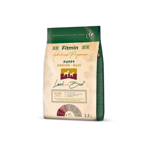 Fitmin Dog Nutritional Programme Puppy Medium / Maxi Jagnjetina sa Govedinom 2,5kg slika 1