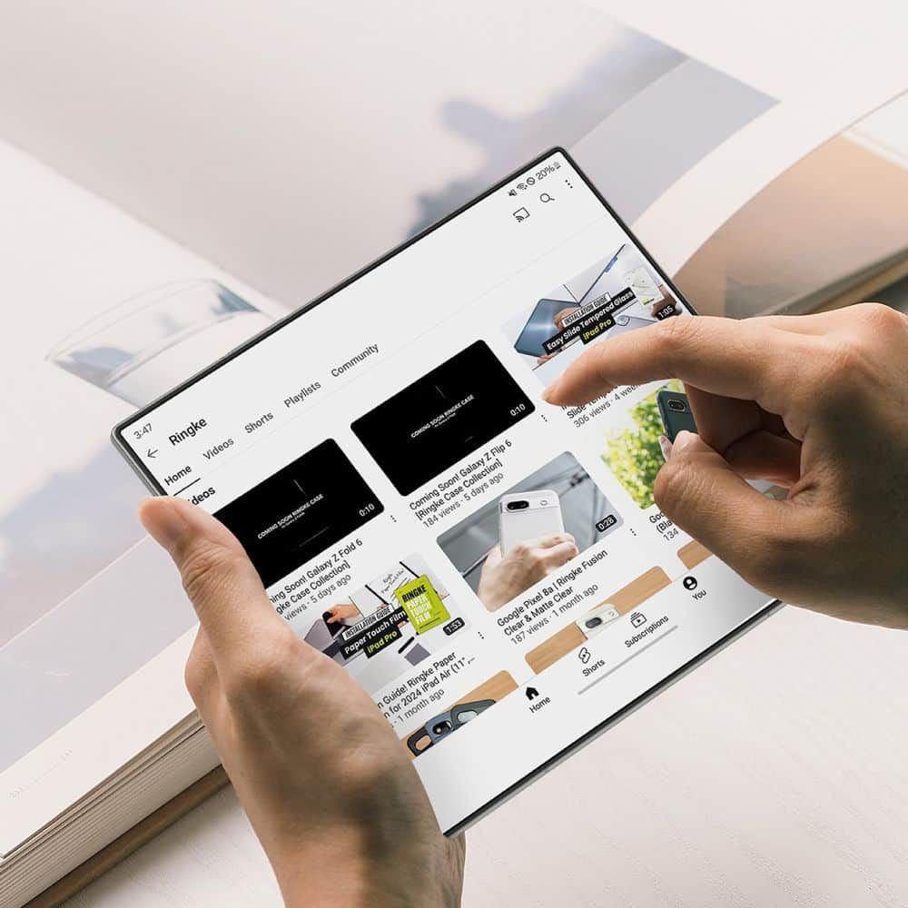 RINGKE DUAL EASY PRO ZAŠTITNA FOLIJA (2-kom.) ZA EKRAN GALAXY Z FOLD 7 prozirna slika 6