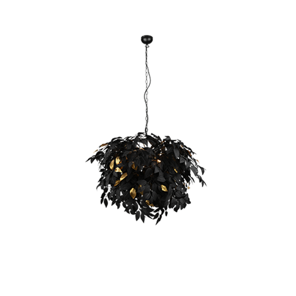 LEAVY visilica BLACK-MAT-GOLD 4XE-14 slika 1