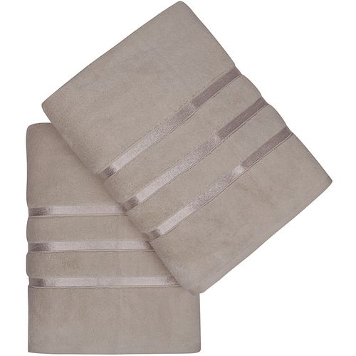 Dolce - Light Brown Light Brown Bath Towel Set (2 Pieces) slika 3