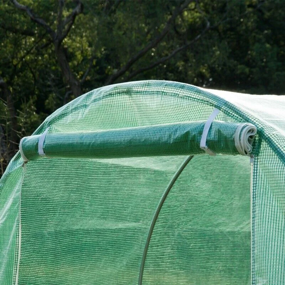 Vrtni tunelski staklenik 6 × 3 × 2 m, 18 m², s metalnom konstrukcijom i UV-otpornom folijom slika 7