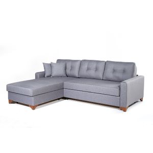 Madrid - Grey Grey Corner Sofa-Bed