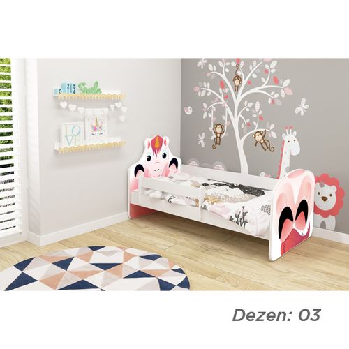 Deciji krevet ACMA VII ANIMALS 140x70 dusek 7 cm3 slika 1