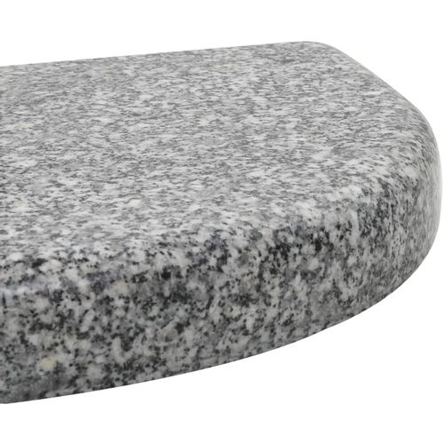 Stalak za suncobran od granita 10 kg zaobljeni sivi slika 4