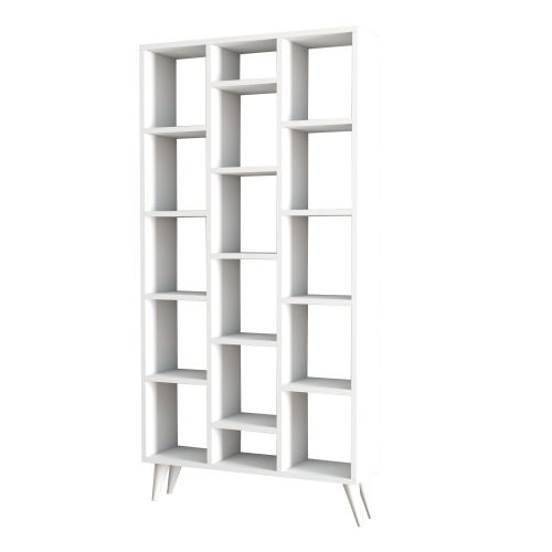 Firuze Bookshelf - White White Bookshelf slika 5