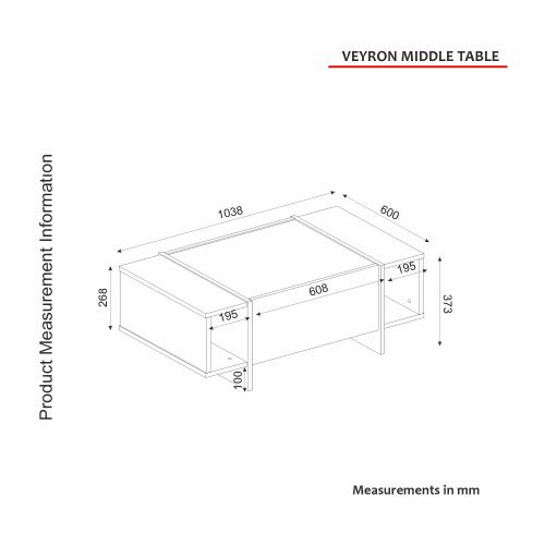 Hanah Home Veyron Set 2 Crno-Zlatni Set Nameštaja za Dnevnu Sobu slika 15